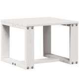 3 Piece Garden Lounge Set White Solid Wood Pine 832621