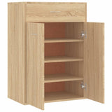 Shoe Cabinet Sonoma Oak 60x35x84 cm Engineered Wood 801074