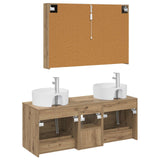Bathroom Furniture Set 4 pcs Artisan Oak 3406910