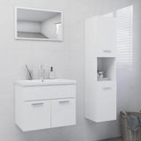 Bathroom Furniture Set White Engineered Wood 3071405