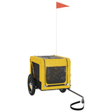 Pet Bike Trailer Yellow and Black Oxford Fabric&Iron 93910