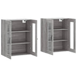 Wall Mounted Cabinets 2 pcs Grey Sonoma Engineered Wood 3197975