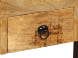247400 Desk with 2 Drawers 110x50x77 cm Solid Mango Wood
