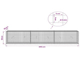 Gabion with 5 mm Wire and 5x5 cm Mesh 300x30x50 cm 3464136