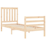 Bed Frame without Mattress Small Single Solid Wood 3194206