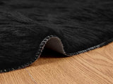 Faux Sheepskin Rug TAFALLA Black 160 cm Polyester 42021582