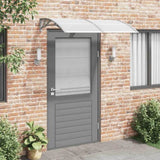 ZNTS Door Canopy Grey 150x100 cm Polycarbonate 153570