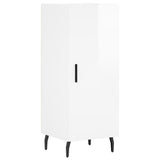 Sideboard High Gloss White 34.5x34x90 cm Engineered Wood 828558