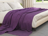 Throw Blankets 6 pcs Purple 270 x 240 cm Fleece 42017080