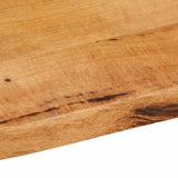 Table Top 90x60x2.5 cm Live Edge Solid Wood Mango 370717