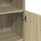 Bathroom Cabinet Sonoma Oak 30.5x30x179 cm Engineered Wood 849631