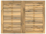 Garden Dinner Table White 80 x 80.5 x 75 cm Solid Acacia Wood 901711
