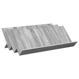 Magazine Rack Grey Sonoma 90 x 53 x 28.5 cm Engineered Wood 890893