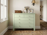 5 Drawer Chest of Drawers, Modern Dresser for Bedroom, Bedside Storage Cabinet, Wide Storage Unit T3398P555135