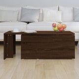 ZNTS Coffee Table Brown Oak 150x50x35 cm Engineered Wood 815470