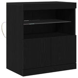 LED Sideboard Black 60.5 x 37 x 67 cm Engineered Wood 863029