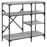 Baker's Rack Grey Sonoma 90x40x84 cm Engineered Wood and Metal 845424