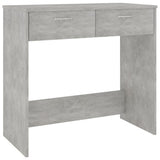 Desk Concrete Grey 80x40x75 cm Engineered Wood 801359