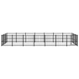 Outdoor Dog Kennel Steel 19.76 m 3124620