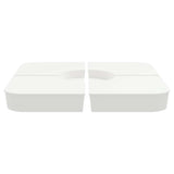 4 Piece Parasol Base Set for Cross Stand Parasol 100 kg PP 847446