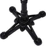 Bistro Table Leg Black 52x52x72 cm Cast Iron 325433