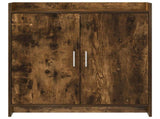 Sideboard Smoked Oak 72 x 36 x 80 cm Engineered Wood 8011095
