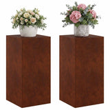 Plant Stand 2 pcs Rusty 40 x 40 x 80 cm Weathering Steel 8012557
