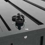 Garden Storage Box Black 101 x 56.5 x 50 cm Steel 42011277
