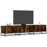 TV Cabinet Smoked Oak 210x35x41 cm Engineered Wood 3300792