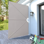 Collapsible Terrace Side Awning Cream 240x160 cm 44567