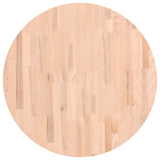 Table Top 70x2.5 cm Round Solid Wood Beech 355917
