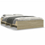Bed Frame Sonoma Oak Engineered wood, Plywood Double Bed Frame 3295655