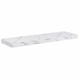Wall Shelf 4 pcs White Marble 80 x 23.5 x 4 cm Engineered Wood 42019973