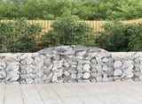 Arched Gabion Baskets 12 pcs 300x30x80/100 cm Galvanised Iron 3146513