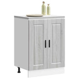 Kitchen Base Cabinet Porto Grey Sonoma Engineered Wood 853923