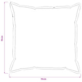 Cushion Cover 6 pcs HOUTEN Light Grey 70 x 70 cm Boucl 921358