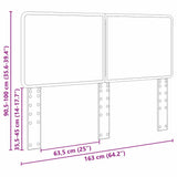 Headboard Gloss White Engineered wood 887862
