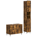 2 Piece Bathroom Cabinet Set ZWOLLE Smoked Oak Engineered Wood 3417518