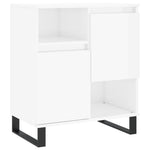 Sideboards 2 pcs High Gloss White Engineered Wood 3190135