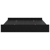 Storage Bed Frame Black Oak 180 x 200 cm Engineered Wood 3335270