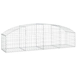 Arched Gabion Basket 200x50x40/60 cm Galvanised Iron 153472