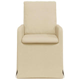 Dining Chairs 2 pcs Cream 57 x 67 x 98 cm Fabric 42017923