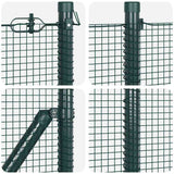 Welded Wire Fence with Concrete Base 50 x 0.4 m 3352454