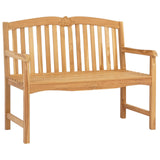 Handcarved Rose Bench Natural 114 x 60 x 95 cm Solid Teak Wood 42030020