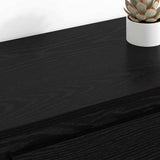 Sideboards 2 pcs Black Oak 70 x 35.5 x 67.5 cm Engineered Wood 3402661