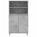 Highboard Concrete Grey 60x36x110 cm Engineered Wood 831480