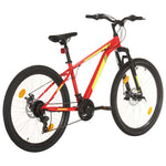 Mountain Bike 21 Speed 27.5 inch Wheel 38 cm Red 3067216