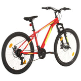 Mountain Bike 21 Speed 27.5 inch Wheel 38 cm Red 3067216