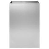 Garden Planter Silver 50 x 50 x 75 cm Galvanised Steel 8005396