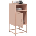 ZNTS Bedside Cabinet Pink 36x39x78 cm Steel 846568